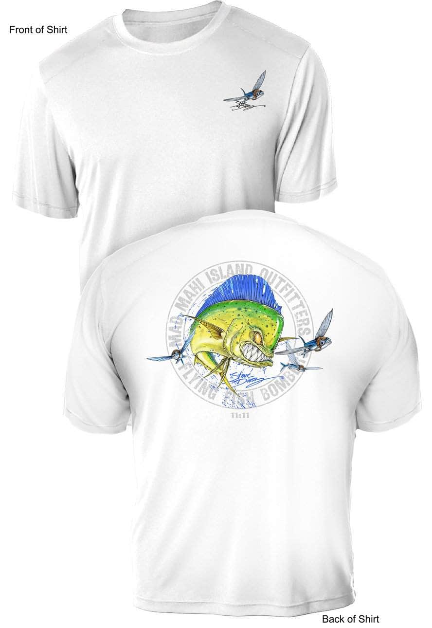 Mad Mahi Outfitters - UV Sun Protection Shirt - 100% Polyester - Short Sleeve UPF 50